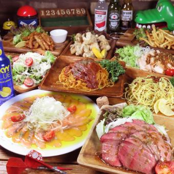 【結婚式二次会プレミアムコース】パスタやケーキ、シャンパン等全10品+120飲放付⇒5000円(税込)