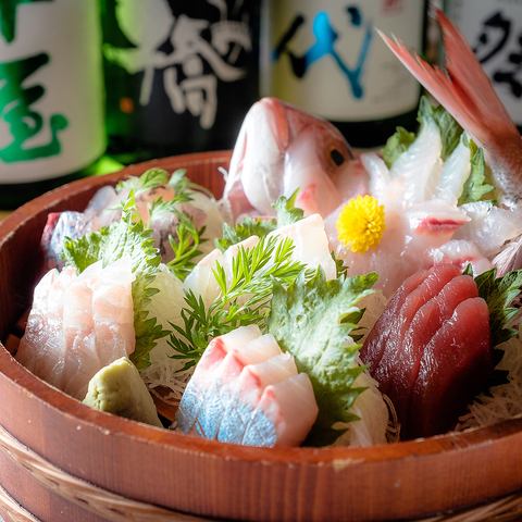 [Assortment of 6 kinds of freshly caught sashimi]