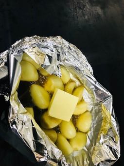 grilled garlic foil