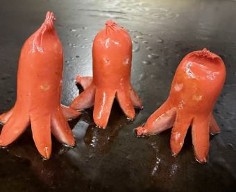 Octopus-shaped sausages (3 pieces)