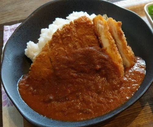 Jumbo chicken cutlet curry set meal