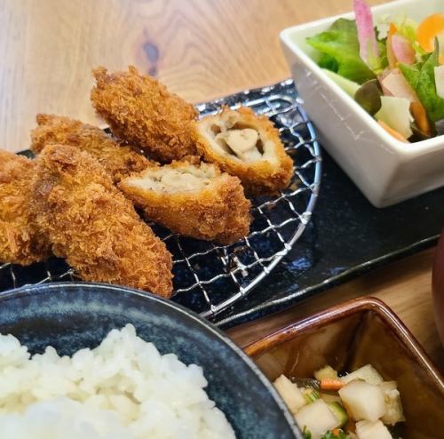 国産カキフライ定食