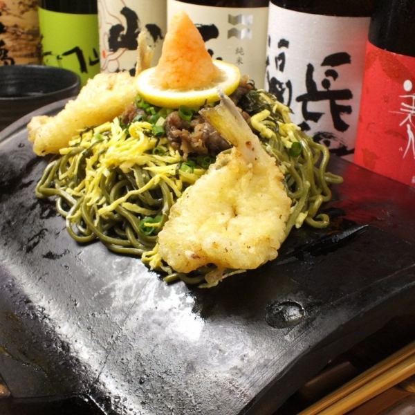 Yamaguchi Prefecture's local cuisine << Fugu Tennose Kawara Soba ◇ 1958 yen (tax included) ~ >> A special dish that can only be tasted here ♪