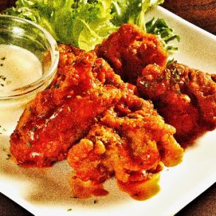 Fried chicken with American hot sauce