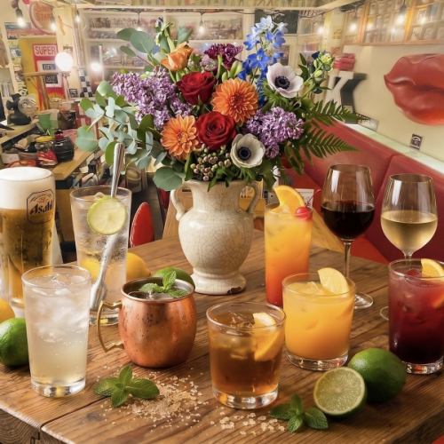 All-you-can-drink for 120 minutes: 1500 yen!