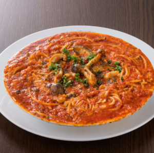 糸引きチーズとトマトのスパゲッティ【Popularity】