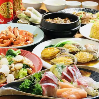 120-minute all-you-can-drink included! Enjoy premium ingredients! [Miyoshi Special Luxury Course] featuring Japanese Black Wagyu beef, shark fin, and abalone - 10,000 yen