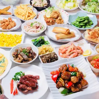 Best value for money! 120-minute all-you-can-eat and drink plan featuring charcoal-grilled chicken and Chinese cuisine! Freshly made to order buffet.