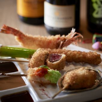 【飲み放題付き】最上の串15品コース
