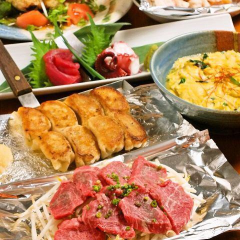 A variety of Teppan dishes that are made on an iron plate!