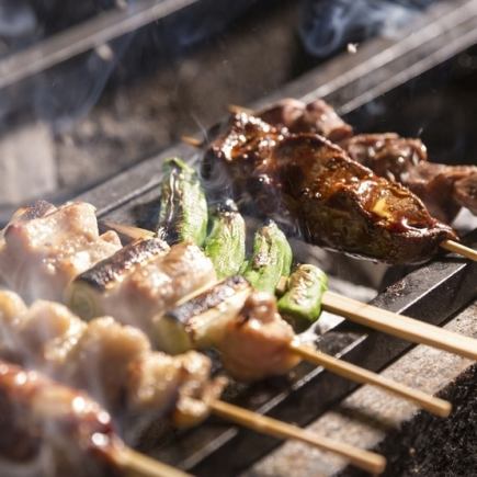 【2時間飲み放題付】炭火焼き鳥×定番居酒屋料理◎全26品食べ放題【3980円→2980円】