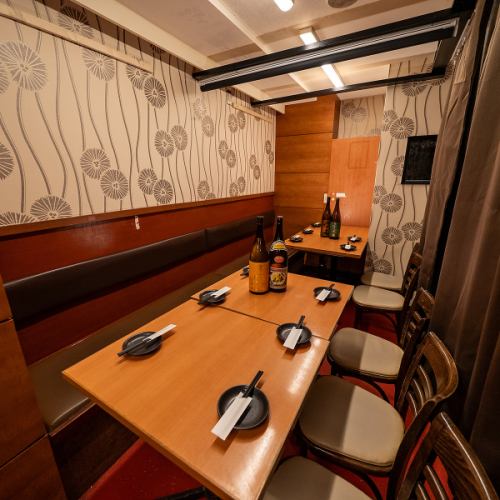 ゆったり寛げる快適な個室