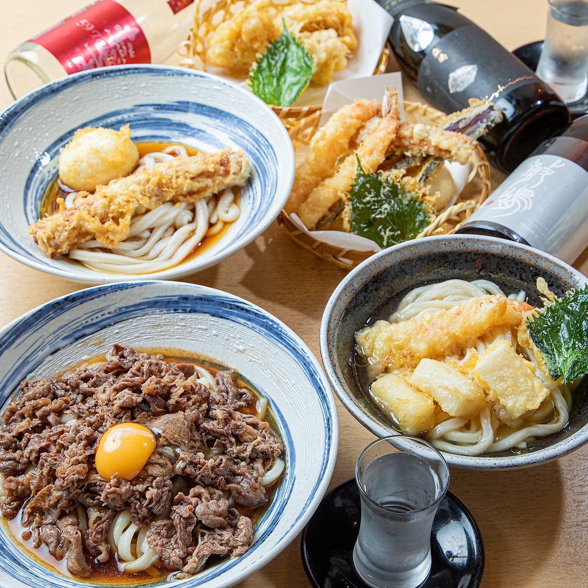 自家製麺と出汁が自慢の、気取らないうどん酒場