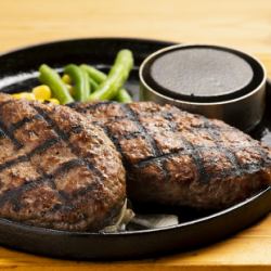 Double 100% Japanese Black Beef Hamburger Steak