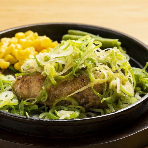 Three-star Hamburger Steak with Salt and Green Onion