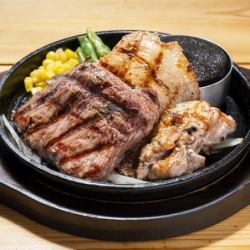 ブレードステーキ(100g)＆チキングリル(ハーフ)