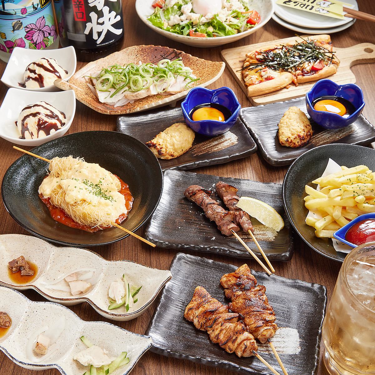 Perfect for banquets and girls' nights out♪ "Irodori Course" with all-you-can-drink, 9 dishes for 3,890 yen