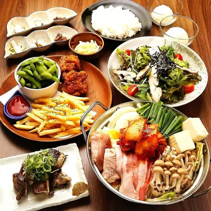 ★歓送迎会・ご宴会に★【飲み放題付】ボリューム満点『キムチ鍋コース』全９品 4480円→4300円