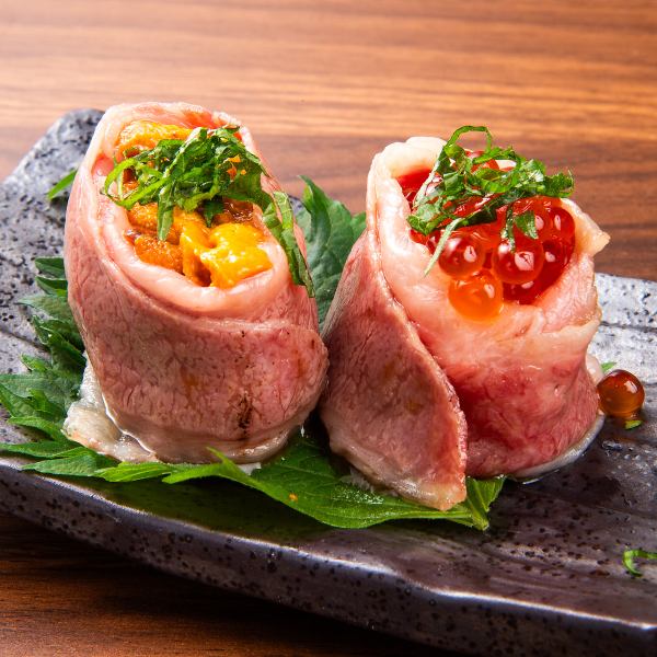 【新鮮さが際立つ】肉寿司はSNS映え◎