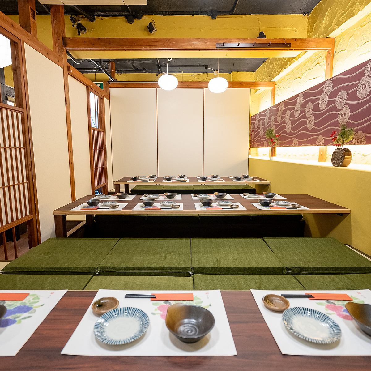 全席完全個室で大きさも自由自在!ご宴会ならお任せください!