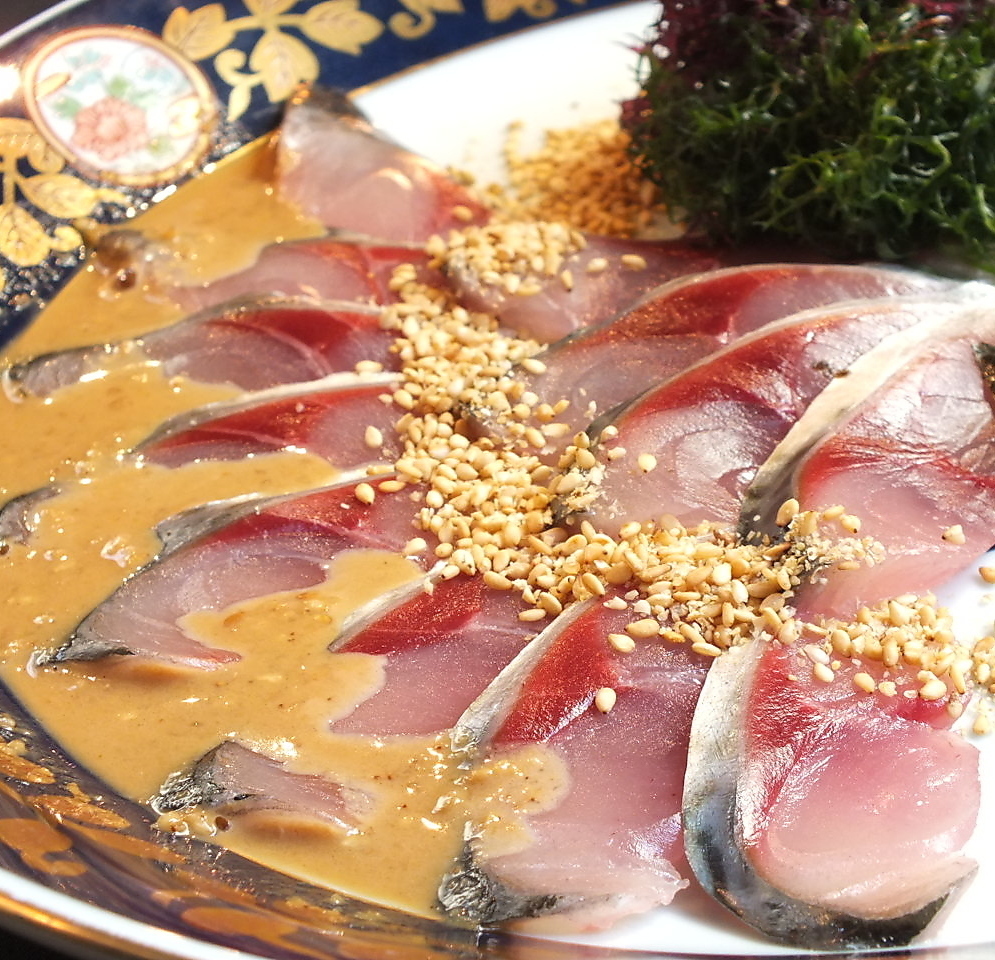 4500円(税込)【日本一のゴマ鯖&和牛レア炙りうに巻き&選べるお鍋】コース | 旬工房 くら