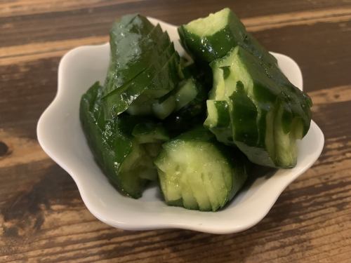 pickled cucumber with mustard