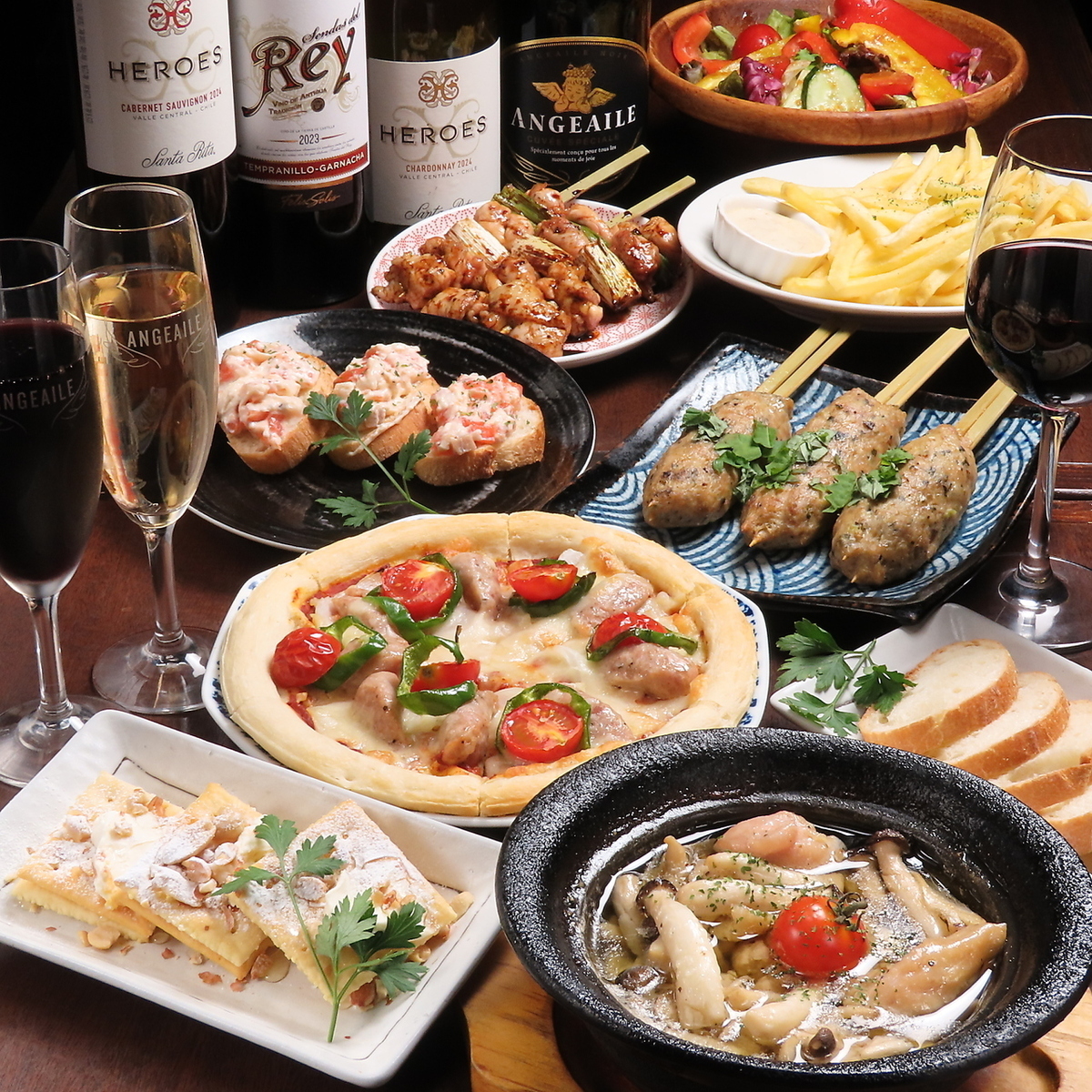 新登場！【大魔王の女子会コース】お料理8品＋120分飲み放題