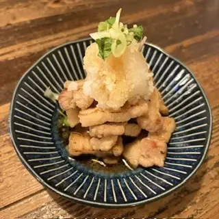 厚切り豚のおろし盛り