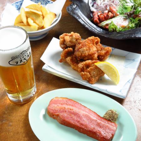 [After-party course with snacks for 120 minutes → 150 minutes all-you-can-drink] → 3,000 yen (tax included)