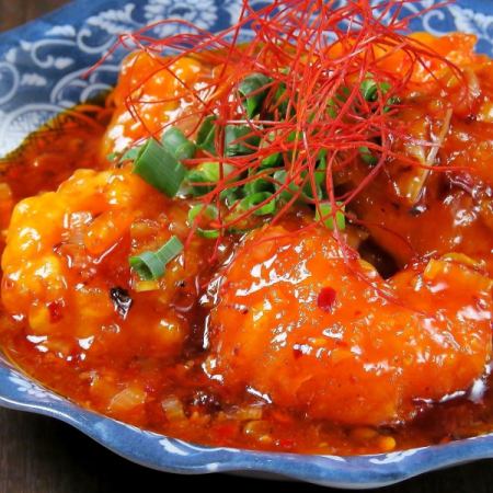 特製エビチリ