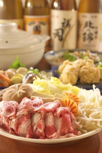 【忘年会1次会コース】しゃぶしゃぶ鍋120分飲み放題付きコース5,000円(税込)→4,500円(税込)