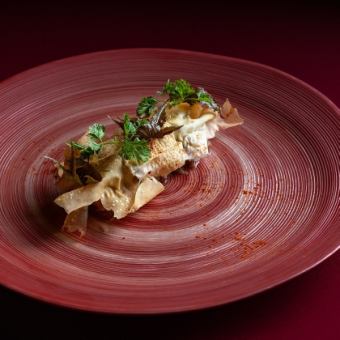 A course that combines Italian cuisine with a touch of Japanese flavor