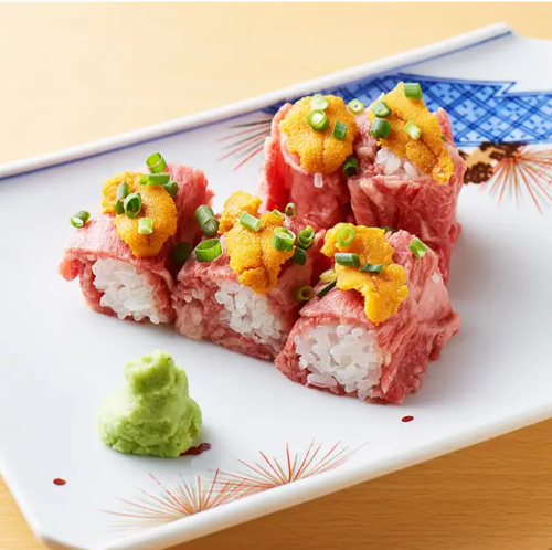 生うにの牛巻き
