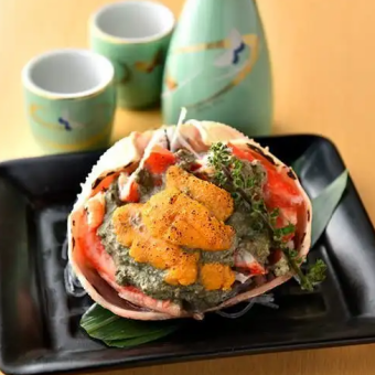 豪華蟹尽くしコース【16500円→8250円】蟹寿司/蟹甲羅焼き/蟹の蒸し物etc