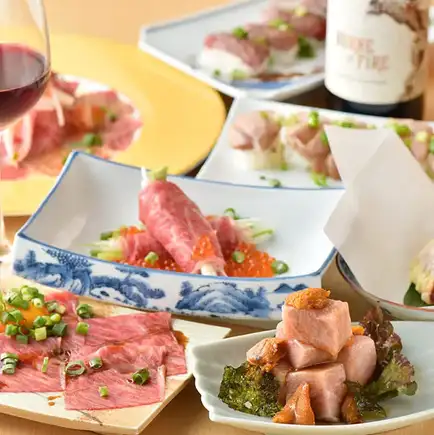 2時間飲み放題付《新感覚！焼かない焼肉コースB》牛タン、和牛ヒレなど全7品 7000円→6000円