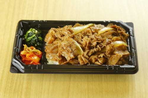 【5】うす切り 焼肉弁当 (肉増し)