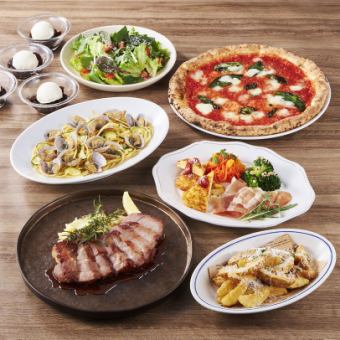 《料理のみ》前菜からメインまで楽しめる【サルヴァトーレコース】フード10品