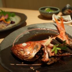 本日のあて巻き 酒蒸し 煮魚