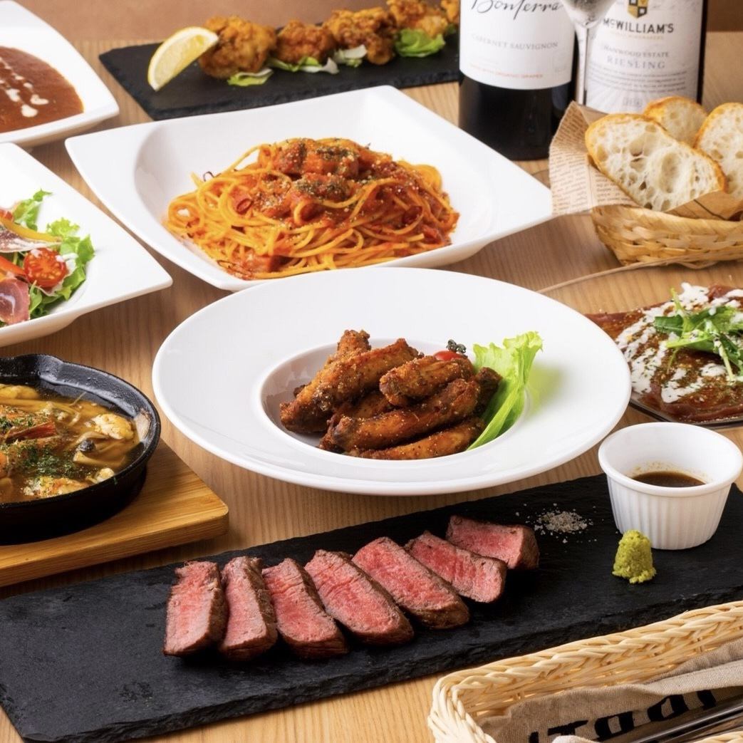 A 5-minute walk from Shin-Sakae Station! Our carefully prepared Italian-based creative cuisine and a wide variety of drinks are appealing.