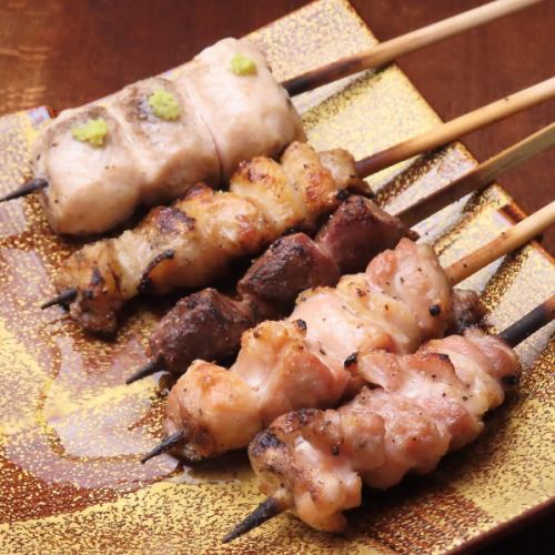 【おまかせ焼き鶏5種】 【ランチタイムも注文できます】