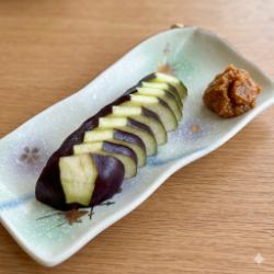 Water eggplant sashimi