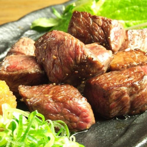 Hiroshima black beef cube loin steak