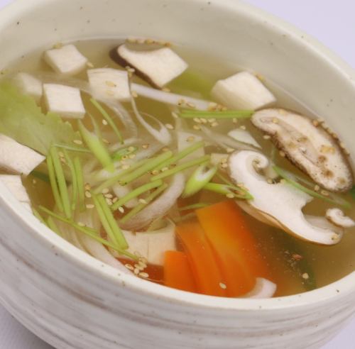 Seaweed soup/Egg soup/Vegetable soup