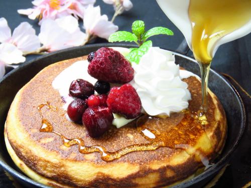 pancake with ice cream