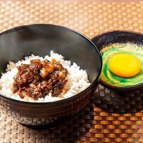 Beef Shigure egg over rice