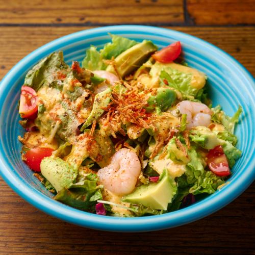 海老とアボカドのサラダ~自家製すりおろし野菜ドレッシング~