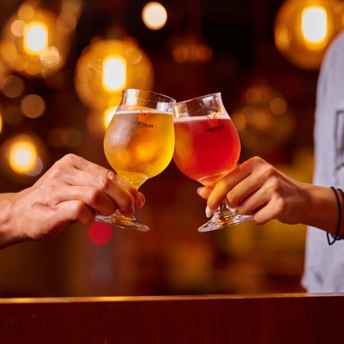 SNS映えバッチリ!クラフトビールや各種サワー★