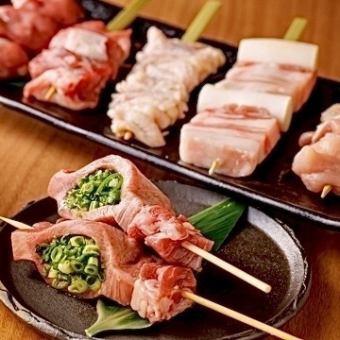 【お刺身～串焼きまで楽しめる♪】贅沢コース　もちろんビール込みの飲み放題付 5500円（税込）