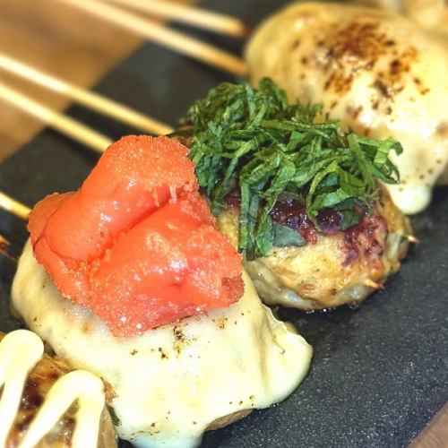 ジューシーなつくね達!仕入れはもちろん、盛り付けにもこだわり!