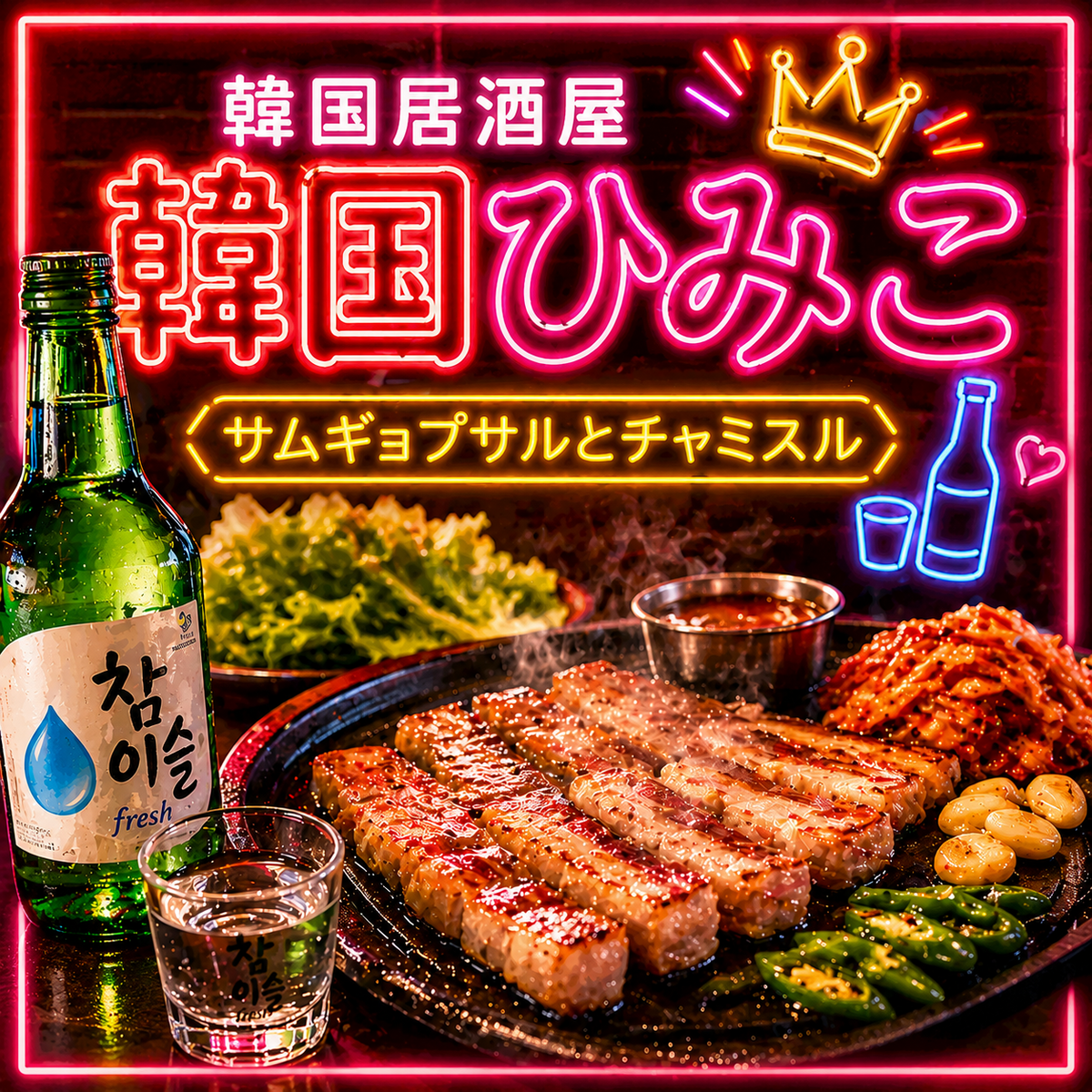 【完全個室】宴会・歓送迎会に♪3000円コースで韓国気分♪